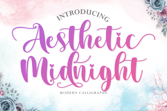 Aesthetic Midnight: A Script Font for Timeless Editorial Design