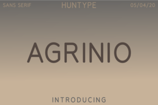 Agrinio: A Modern Sans Serif Font for Branding Projects
