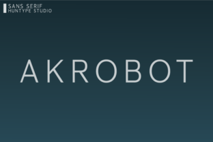 Akrobot: A Modern Sans Serif Font for Web Design