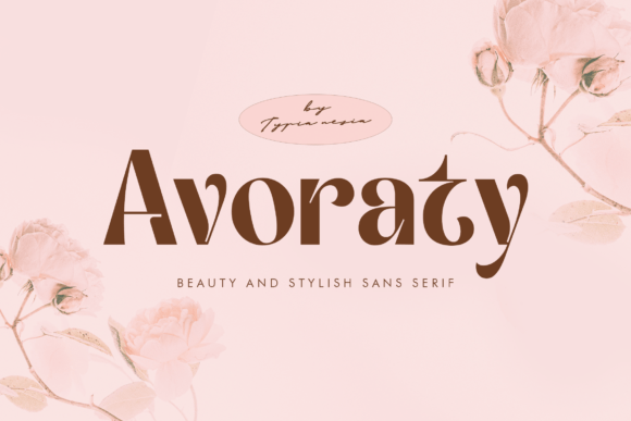 Avoraty: A Feminine Sans Serif Font for Craft Creations