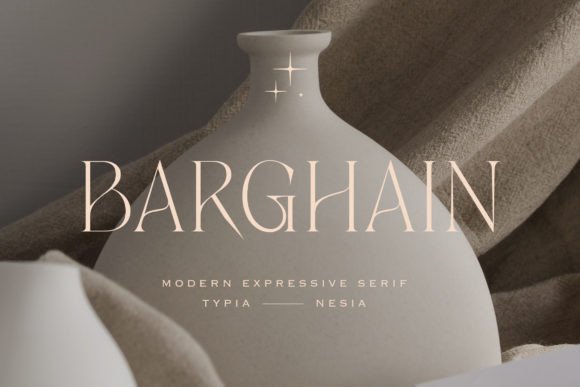 Barghain – A Modern Serif Font for Digital Branding