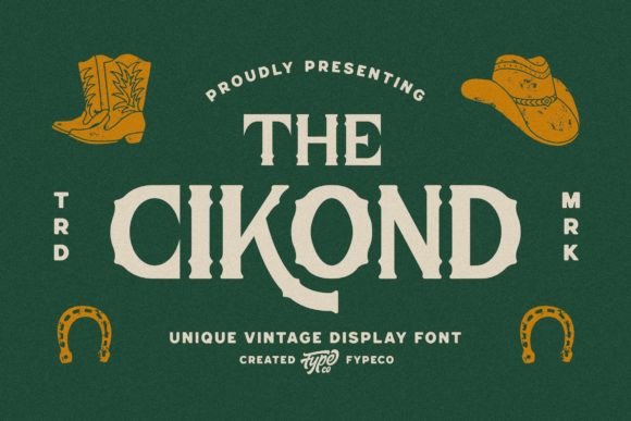 Cikond: A Vintage Font That Elevates Your Brand