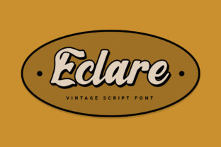Eclare: A Playful Vintage Font for Craft Creations