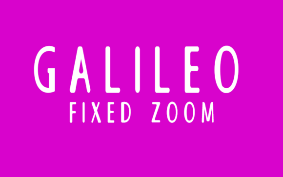 Galileo Fixed Zoom for Editorial Design