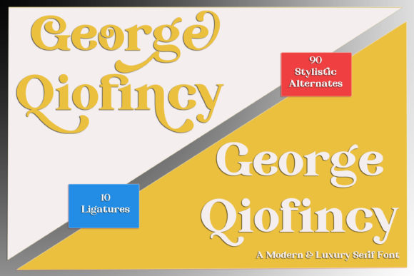 George Qiofincy Serif Font for Handmade Creations