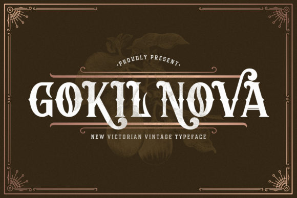 Gokil Nova Font for Vintage Craft Projects