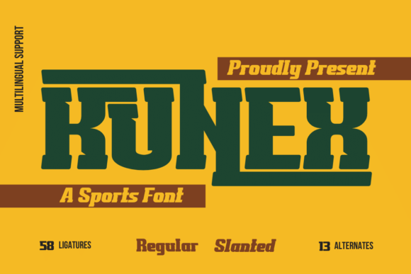 Kunex Serif Font for Editorial Design