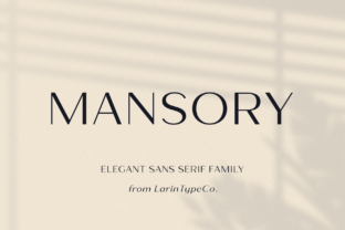 Mansory Sans Serif Font for Web Design