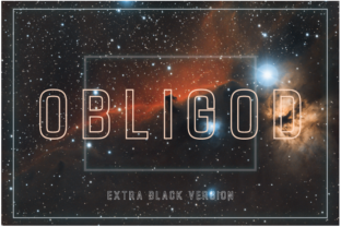 Obligod Outline Extra Black for Branding and Design