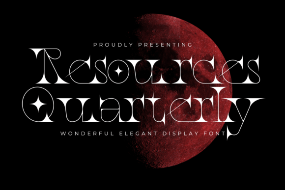 Resources Quarterly: A Playful Serif Font for Modern Campaigns