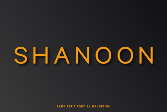 Shanoon: A Professional Sans Serif Font for Your Brand