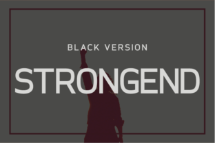 Strongend Black for Editorial Design and Content Creation
