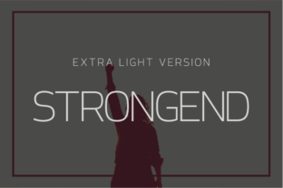 Strongend Extra Light for Web Design