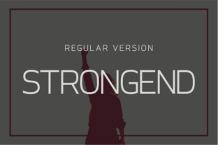 Strongend Regular: A Modern Sans Serif for Web Design