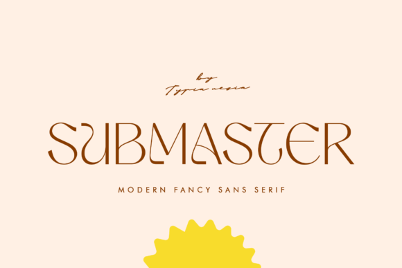 Submaster: A Modern Sans Serif Font for Web Design