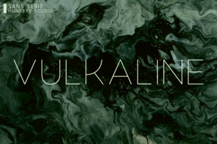 Vulkaline Sans Serif Font for Handmade Creations